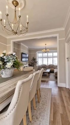 Dream Dining Room, Dining Interior, Dining Room Remodel, Dining And Living Room, Room Remodel, Living Room Decor Cozy, Family Room Design, Room Aesthetic, Beautiful Scenery