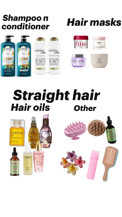 Best Shampoo For Straight Hair, Straight Hair Shampoo, Good Shampoo And Conditioner Healthy, Hair Products For Oily Hair, Straight Hair Routine, Straight Hair Care, Braiding Supplies, Natural Hair Care Routine, Latina Hair