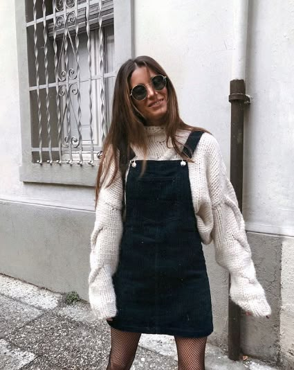 Found: The Best Overall Dress Outfits for Fall | Who What Wear Cute Overall Dress, Overalls Outfit, Dress Up Outfits, Cute Fall Outfits, Winter Trends, Mode Inspo, Looks Chic, Outfit Inspo Fall, Fall Fashion Outfits