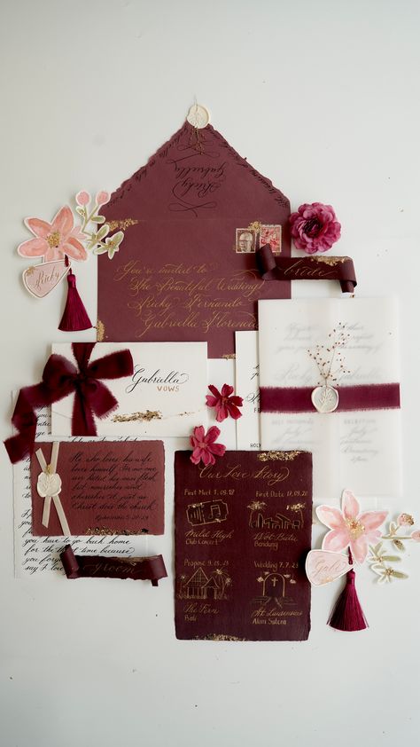 Maroon by Ann Letter - 001 Red And Brown Wedding Theme, Maroon Themed Wedding, Wedding Theme Burgundy, Maroon Wedding Theme, Burgundy Weddings, Brown Wedding Themes, Burgundy Wedding Theme, Silver Wedding Invitations, Maroon Wedding