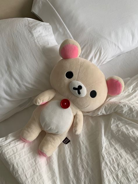 Korilakkuma Plush, Rilakkuma Plushie, Sanrio Plushies, Rilakkuma Bear, Giant Bunny, Sanrio Plush, Kawaii Plushies, White Bear, Red Button