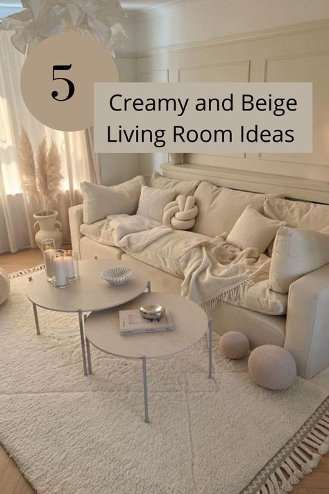 Elevate your living space with Creamy and Beige Living Room Ideas. Explore the soothing palette of creams and beiges to create an inviting and cozy atmosphere. Discover decorating tips and inspiration for a timeless and elegant living room design. #CreamyLivingRoom #BeigeDecor #LivingRoomIdeas #HomeInspiration #InteriorDesign" Cream And Beige Living Room, Beige Living Room Ideas, First Apartment Goals, Beige Living Room Decor, Beige Living Room, Elegant Living Room Design, Apartment Goals, Beige Living Rooms, Islamic Cartoon