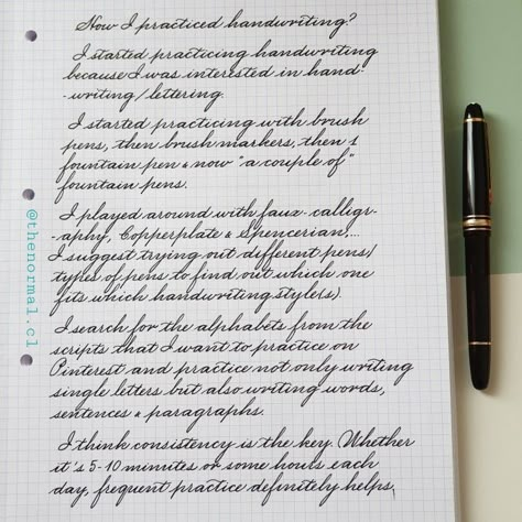 Handwriting practice tips in Spencerian Pen: Montblanc Meisterstück 145, M #spencerian #spencerianpenmanship #handwriting #handwritingpractice Spencerian Handwriting, Aesthetic Handwriting, Cursive Fonts Alphabet, Amazing Handwriting, Penmanship Handwriting, Calligraphy Writing Styles, Quotes Calligraphy, Hand Lettering Alphabet Fonts, Practice Handwriting