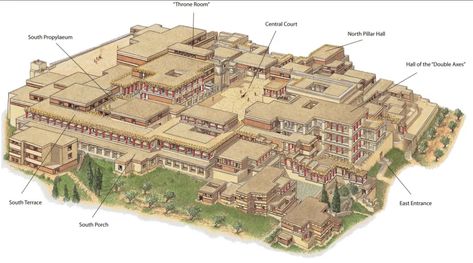 The Aegean in the Bronze Age-Global Architecture – AYLİN ŞEN Knossos Palace, Bronze Age Civilization, Ancient Greek City, Bronze Age, Stonehenge, Historical Architecture, City Maps, Ancient Civilizations, Ancient Cities