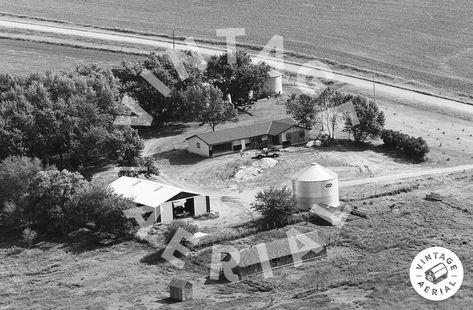 Vintage Aerial | Iowa | Crawford County | 1979 | 1-GCR-32 Genesee County, Fayette County, Lincoln County, Johnson County, Aerial Photos, Rural America, 4x6 Prints, Fathers Day Sale, Aerial Photo