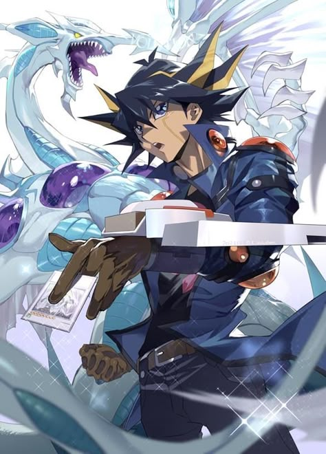 Yu Gi Oh 5ds Yusei, Yugioh Artwork, Stardust Dragon, Yugioh Fanart, Yugioh Dragon Cards, Yusei Fudo, Yugioh 5ds, Yugioh Dragons, Yu Gi Oh 5d's