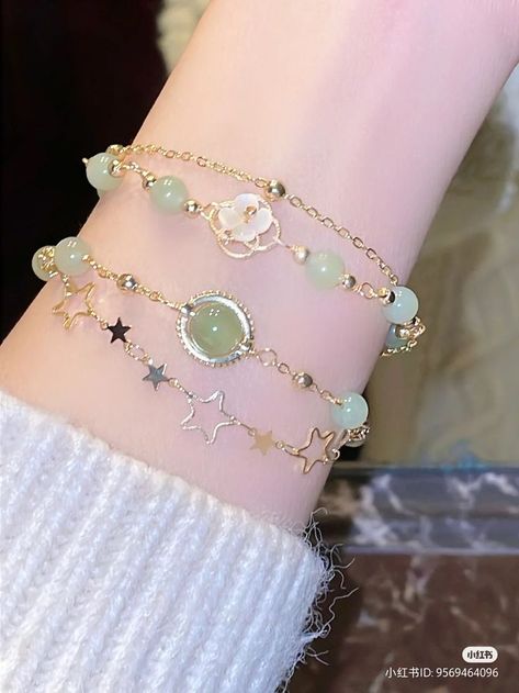 Korean Bracelet, Fairytale Bracelet, Thigh Jewelry, Ethereal Jewelry, Fancy Jewelry Necklace, Pretty Jewelry Necklaces, Fancy Jewellery Designs, Fairy Jewelry, Wrist Jewelry