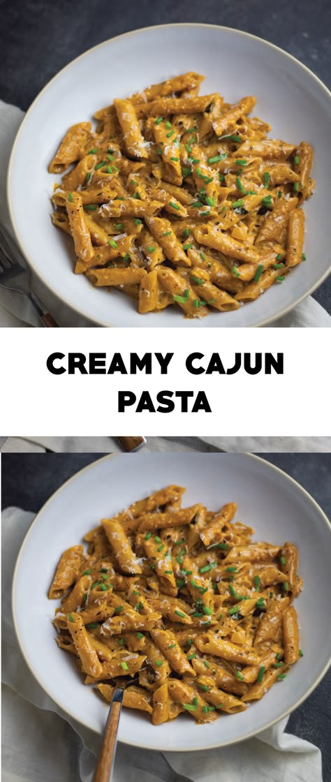 Cajun Mushroom Pasta, Spicy Cajun Pasta Recipes, Ragin Cajun Pasta, Healthy Cajun Sauce, Easy Cajun Pasta Recipes, Creamy Cajun Linguine, Creamy Creole Pasta, Cajun Pasta Vegetarian, Cajun Pasta No Meat