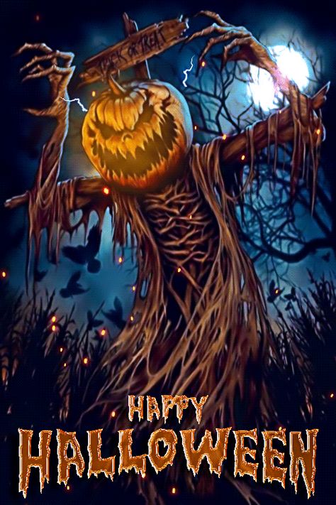 Mimi Gif: Happy Halloween Shen Long Tattoo, Happy Halloween Gif, Spooky Halloween Pictures, Halloween Aesthetics, Happy Halloween Pictures, Aesthetics Art, Vintage Halloween Images, Creepy Pumpkin, Halloween Scarecrow