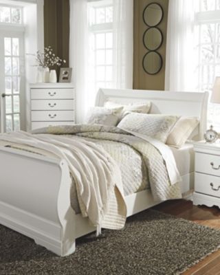 Anarasia Queen Sleigh Headboard, White