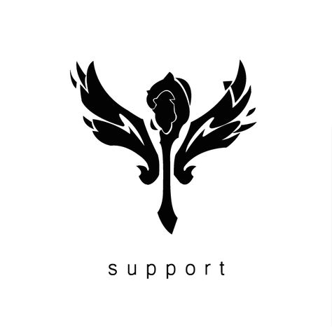 League of Legends Support icon League Of Legends Tattoo Ideas, Mobile Legends Logo, League Of Legends Logo, League Of Legends Support, Morgana League Of Legends, Support Tattoo, Fantasy Logo, Tatuagem Masculina Pequena, Support Icon