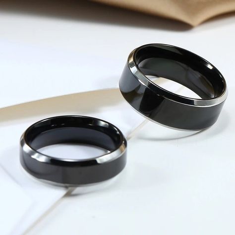 Black Rings Classic Stainless Steel Ring Engagement Wedding Bands For Men Female Couple Black Silver Color Fashion Jewelry 8/6mm 6.99 and FREE Shipping Tag a friend who would love this! Active link in BIO #hashtag1 #hashtag2#hashtag3 #hashtag4 #hashtag5 #hashtag6 Wedding Bands For Men, Couple Black, Shipping Tags, Stainless Steel Ring, Color Fashion, Colored Contacts, Classic Ring, Ring Engagement, Tag A Friend