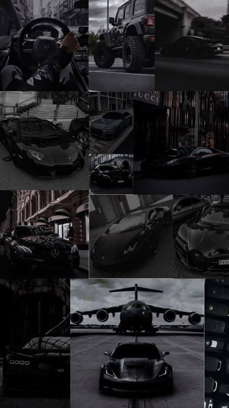 Black Aesthetic Car Wallpaper, Matt Black Wallpaper Aesthetic, Dark Car Wallpaper Iphone, Black Luxury Aesthetic Wallpaper, Black Aesthetic Collage Wallpaper, Cars Dark Aesthetic, Black Cars Aesthetic, Dark Edgy Wallpaper, Car Aesthetic Wallpaper