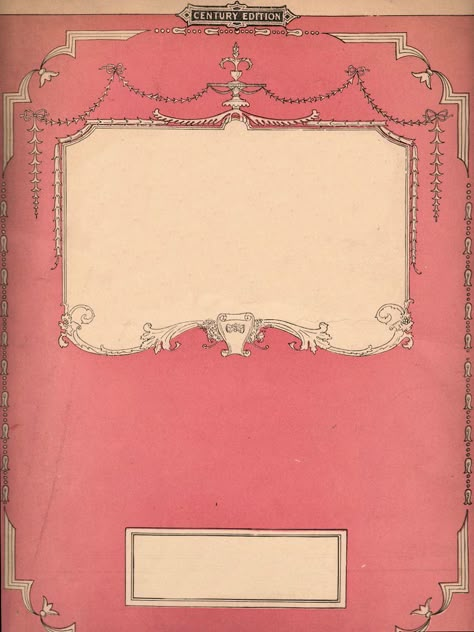 pink Pink Book Cover, خريطة ذهنية, Pink Book, Pink Sheets, Book Cover Template, Old Pink, Pink Books, Vintage Book Covers, Graphics Fairy