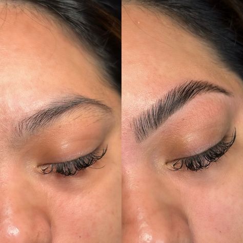 The power of brows 💥 Brow Lamination, Tint, & Wax Book using the link in my bio 💐🤍 #hbbrows #oclashes #wispylashes Eyebrow Lamination And Tint, Brow Wax And Tint, Brow Lamination And Tint, Brow Lamination Before And After, Eyebrow Tinting, Waxed Eyebrows, Brow Lift, Brow Wax, Brow Tinting