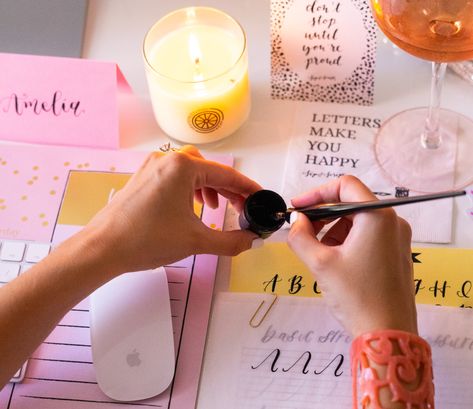 Virtual Calligraphy Class for Beginners - Sip & Script Modern Calligraphy Alphabet, Calligraphy Kit, Pretty Letters, Calligraphy For Beginners, Learn Calligraphy, Free Phone Wallpaper, Calligraphy Alphabet, Event Hosting, Event Organiser