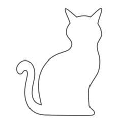 Pumpkin Outline Printable | Clipart Panda - Free Clipart Images Cat Outline Drawing, Cat Template Free Printable, Cat Outline, Halloween Pumpkin Stencils, Cat Template, Cat Applique, Animal Templates, Halloween Templates, Pumpkin Stencil