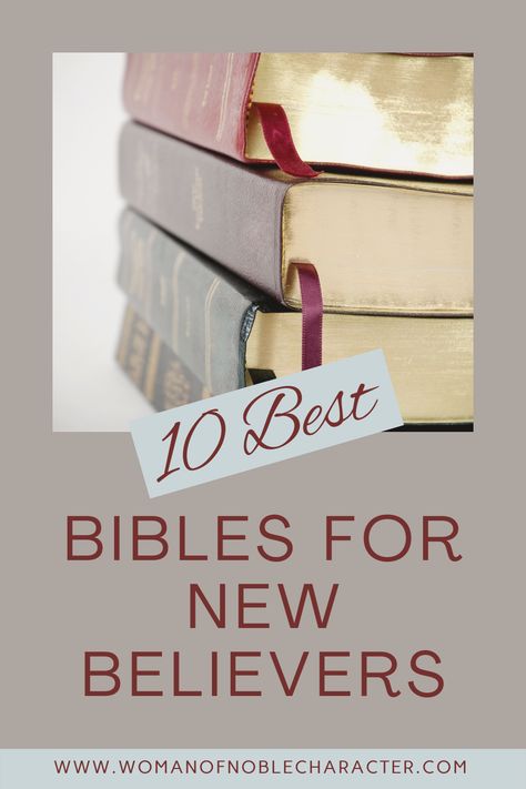 With so many choices, finding the best Bibles for new believers can be overwhelming. We've curated a list of Bibles for Beginners with features and benefits. Are you a new believer trying to decide the perfect-for-you Bible? The choices are endless so follow this complete beginner's guide. Best Bible To Buy, Starting A Bible Study, Revelation Bible Study, Study Printables, Revelation Bible, Grow In Faith, Who Is Jesus, Bible Study Printables, Bible Resources