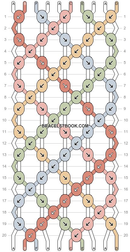 Pattern For Bracelet, Bracelet Patterns Moon, 10 String Friendship Bracelet Patterns, Bracelet Patterns Aesthetic, Weave Bracelet Pattern, Two Color Friendship Bracelet Pattern, Bow Bracelet Pattern, 3 Color Friendship Bracelet Pattern, Friendship Bracelets Normal Pattern