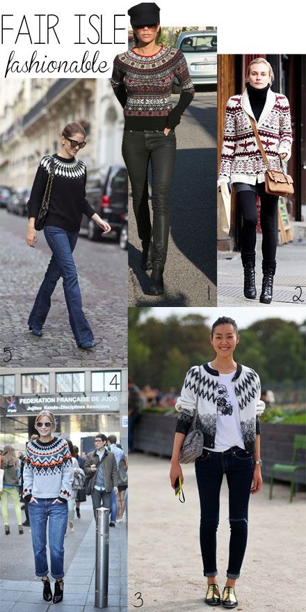 Ask BB: 5 Ways to Style A Fair Isle Sweater Faire Isle Sweater Outfit, Fair Isle Outfit, Fair Isle Cardigan Outfit, Duster Sweater Outfits, Fair Isle Sweater Outfit, Long Vest Outfit, Fair Isle Sweaters, Sweater Street Style, Ski Party