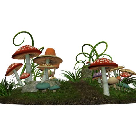 Alice In Wonderland Mushrooms, Wonderland Mushrooms, Alice In Wonderland Mushroom, Pubmat Ideas, Art Mushrooms, Mushroom Background, Garden Design Layout Landscaping, Clever Logo, Wonderland Theme