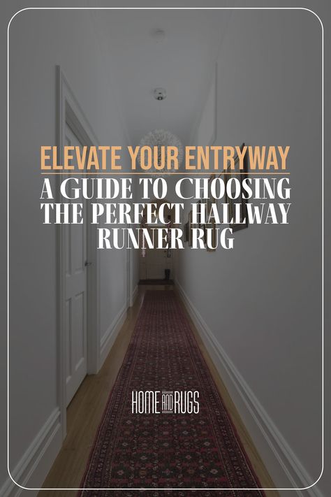 Your entry hallway sets the tone for your entire home. It's the first space guests see and the place where you're welcomed after a long day. Don't let this essential area be an afterthought. Transform your hallway into a stunning and inviting space by adding a carefully chosen runner rug. In this guide, we'll take you through the steps to select the best runner rug for your hallway. Apartment Hallway Runner, Two Runners Long Hallway, Long Hallway Rug Ideas, Runner In Entryway, Long Runner Rug Entryway, Hall Runners Hallways, Hallway Runners Ideas Entrance Halls, Long Hallway Runners Ideas, Hallway Rugs Ideas