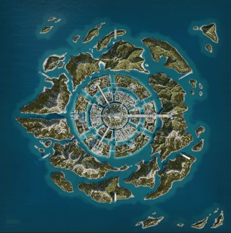 Assassin's Creed: Odyssey - The Fate of Atlantis DLC Atlantis Game Map Fantasy City Map, Assassin's Creed Odyssey, God Is A Woman, Sci Fi Landscape, Dnd World Map, Fantasy World Map, Tabletop Rpg Maps, Rpg Map, Fantasy City