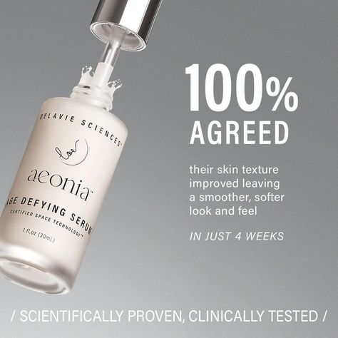 “I absolutely love this serum! I have been using this for more than a year now, and I don't ever want to stop. This product has helped my skin look younger and seems to have stopped the aging on my face!” – Laura O. Discover the benefits of our Aeonia Age Defying Serum now at DelavieSciences.com 💫 Age Defying, Look Younger, My Skin, A Year, Love This, Serum, Skin Care, Benefits, Skin