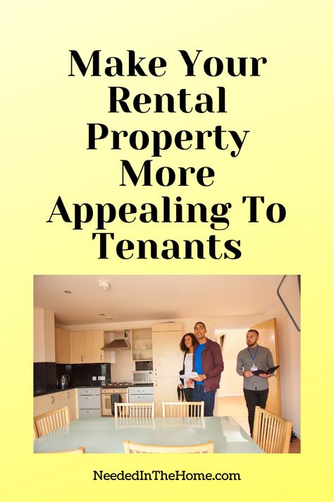 You lose potential rent income each day your property stays vacant. Here is how to make your rental property more appealing to tenants. #LandlordTips #RentalTips #NeededInTheHome How To Start Rental Properties, Rental Property Aesthetic, Rental Property Remodel, Renting Out Your House, Landlord Tips, Property Ideas, Villa Resort, Rent Me, Property Design