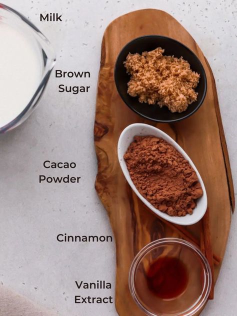 Try this Healthy Cacao Powder Hot Chocolate made with just 5 ingredients: milk, cacao powder, brown sugar, vanilla and cinnamon! #cacao #hotchocolate #christmas #winter Cacao Powder Recipe Drink, Cacao Hot Chocolate, Cacao Powder Recipe, Postpartum Meals, Menstrual Phase, Healthy Hot Chocolate, Cacao Recipes, Cacao Chocolate, Chocolate Powder