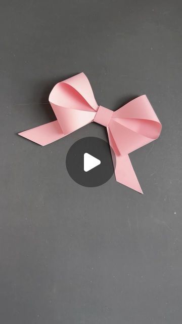 Diy Ribbon Paper, How To Make A Ribbon With Paper, Bow Making With Paper, Diy Paper Ribbon, Bow Paper Craft, How To Make Paper Bows, Paper Gift Bows Diy, Handmade Paper Crafts Gift Ideas, How To Make Bow With Paper