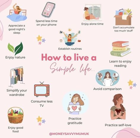 Live A Simple Life, Healthy Period, Buddha Thoughts, Healthy Coping Skills, A Simple Life, Simple Lifestyle, Lifestyle Illustration, Slow Life, Better Future