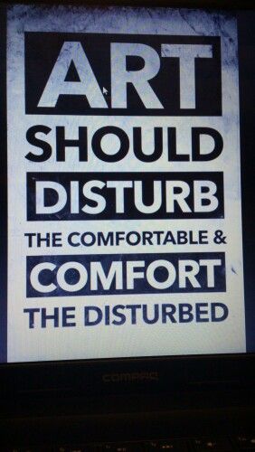 Disturbing Art | Disturbing art Comfort The Disturbed, Citation Art, Theatre Quotes, Architecture Life, Music Lesson, Inspiration Painting, Singing Career, Dope Quotes, Art Attack