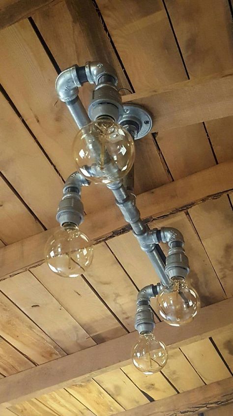 Rustic Industrial Lighting Chandelier UL LISTED GALVANIZED | Etsy Modern Industrial Lighting, Steampunk Machine, Rustic Industrial Lighting, Diy Industrial Lighting, Industrial Pipe Furniture, Rustic Apartment, Steampunk Lighting, Lighting Chandelier, Pipe Lighting