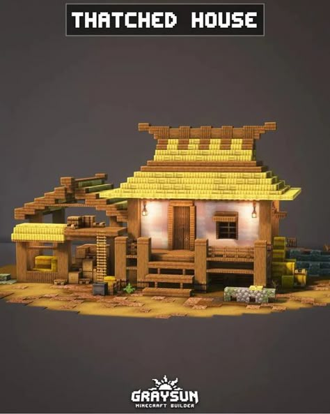 Minecraft Armour Stand Ideas, Minecraft Weaponsmith House, Minecraft Buildings Ideas, Minecraft Bamboo House, Minecraft Stairs, Minecraft Brick, Minecraft Roof, Yellow Stairs, Japanese Roof