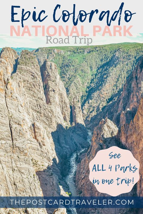 Colorado Road Trip, Colorado National Parks, Gunnison National Park, Colorado Travel Guide, Road Trip To Colorado, Black Canyon, Mesa Verde National Park, Sand Dunes National Park, Colorado Vacation