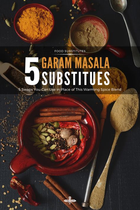 Food Substitutions, Cooking 101, Indian Dishes, Spice Blends, Garam Masala, Food Guide, Kitchen Hacks, Easy Recipes, Cooking Tips