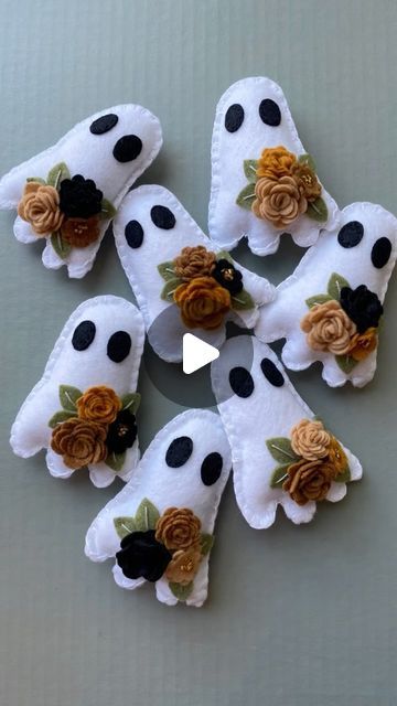 thistlesandrainbows | Creating this “bootiful” little ghost garland was so fun…and what made it even more special is that I got to make it for one of my very... | Instagram Diy Halloween Garland Indoor, Ghost Garland Diy, Felt Ghost Garland, Halloween Felt Garland, Diy Felt Garland, Diy Halloween Garland, Felt Ghost, Ghost Garland, Felt Garlands