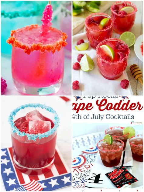 Pop Rocks Cocktail, Pop Rocks Candy, Pomegranate Margarita, Mocktail Bar, 4th Of July Cocktails, Margarita On The Rocks, Candy Cocktails, Shots Alcohol, Refreshing Summer Cocktails