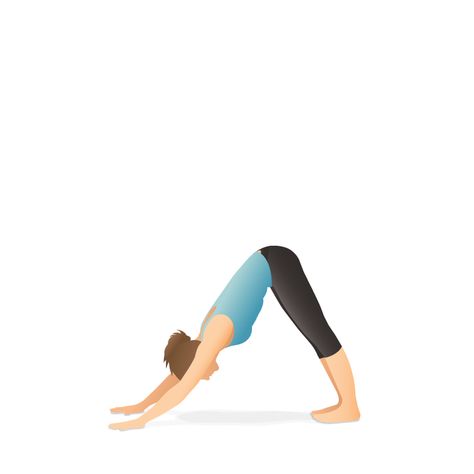 Puppy Pose Yoga, Downward Dog Yoga, Workout Art, Yoga Cartoon, Downward Dog Pose, Upward Dog, Morning Yoga Routine, Upward Facing Dog, Yoga Illustration