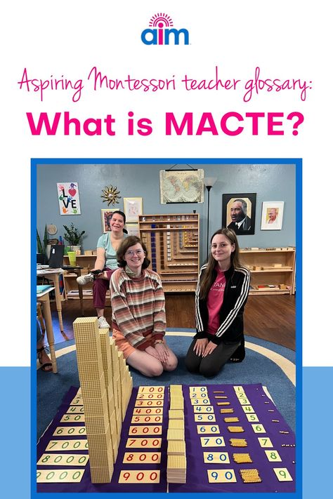 If you want to become a Montessori teacher, make sure the certificate you're considering is accredited with MACTE - the Montessori Accreditation Council for Teacher Education. MACTE is the international standard setting and accrediting body for Montessori educator preparation. MACTE is also accredited by the U.S. Department of Education. Learn more on our Montessori blog! #Montessori #MontessoriTeacher Montessori Activities Kindergarten, Montessori Teacher, Teacher Certification, Department Of Education, Due Diligence, Teaching Career, Montessori School, Distance Education, Teacher Education