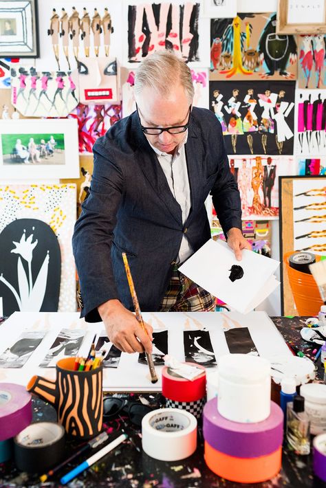 Artist In Studio, Donald Robertson, Fashion Illustrators, Art Studio Design, Tell Me A Story, Artists At Work, Balance Art, Graphic Arts Illustration, Conceptual Design