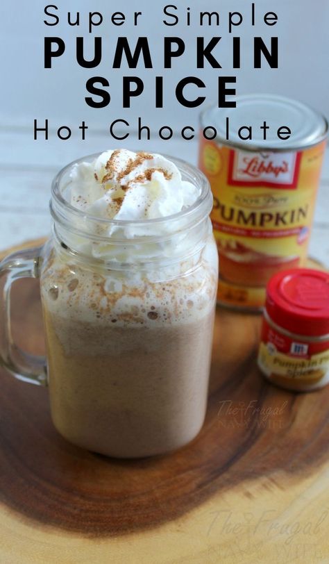 Pumpkin Hot Chocolate Recipe, Hot Drink Recipes, Pumpkin Spice Hot Chocolate, Pumpkin Spice Recipes, Spice Hot Chocolate, Pumpkin Hot Chocolate, Fall Drink Recipes, Classic Hot Chocolate, Hot Drinks Recipes