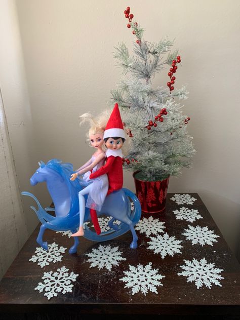 Elf On The Shelf Elsa, Shelf Ideas, The Elf, On The Shelf, Elf On The Shelf, Elf, Shelves, Holiday Decor, Home Decor