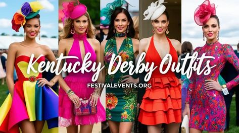 Kentucky Derby Outfits Races Fashion 2024, Best Kentucky Derby Outfits, Derby Day Outfits For Women, Horse Race Outfits For Women, Kentucky Derby Couples Outfits, Kentucky Derby Outfit For Women Classy, Derby Outfits For Women Classy, Kentucky Derby Outfit For Women, Derby Outfits For Women