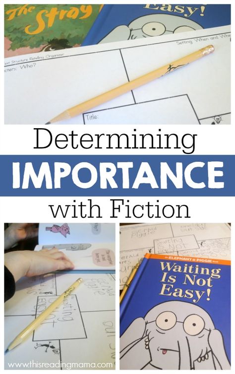 Determining Importance, The Measured Mom, Measured Mom, Thinking Strategies, Fiction Text, Reading Comprehension Strategies, Mo Willems, Teaching First Grade, Comprehension Strategies