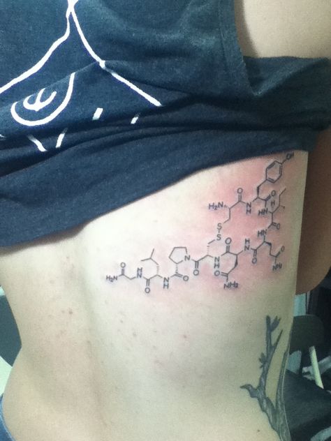 Oxytocin Tattoo, Love Hormone, Nerdy Nurse, Strange Facts, Small Meaningful Tattoos, Odd Stuff, September 17, Ankle Tattoo, Weird Pictures