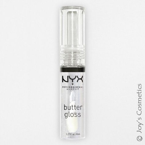 Lipgloss Nyx Butter Gloss, Nyx Clear Butter Gloss, Nyx Clear Lip Gloss, Lip Gloss Nyx Butter, Nix Butter Gloss, Nyc Butter Gloss, Clear Glossy Lips, Nyx Lip Butter, Lip Gloss Brands