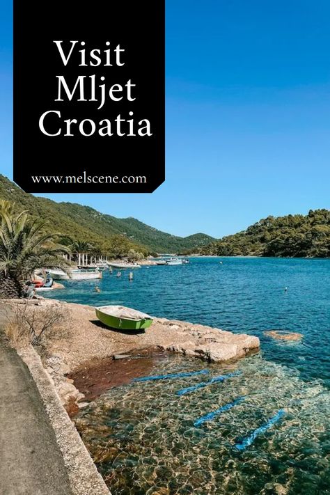 Mljet Island, Mljet Croatia, Plan A Day, Croatian Islands, Bike Route, Island Lake, Small Lake, Europe Vacation, Saint Mary