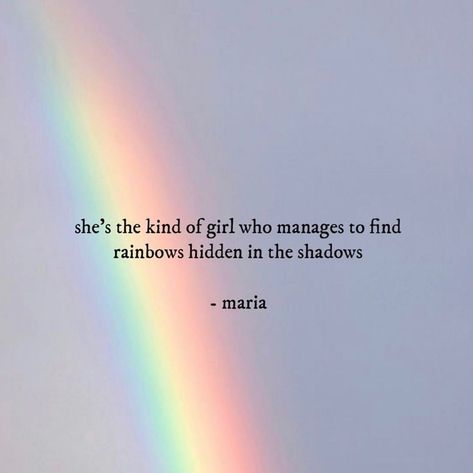 poets of instagram on Instagram: “she never gives up” Poem About Rainbows, Poems About Rainbows, Rainbow Quotes Instagram, Quotes About Rainbows, Divine Universe, Rainbow Quotes, Chasing Rainbows, Rainbow Quote, Rainbow Prism